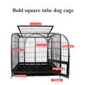 Heavy Steel Metal Pet Crate 2Doors With Wheels